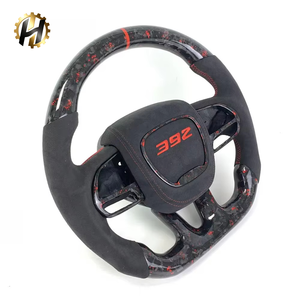 Volant en fibre de carbone pour <span class=keywords><strong>Dodge</strong></span> Challenger, volant Hellcat <span class=keywords><strong>SRT</strong></span> 2015-2024, personnalisation possible - Product Image 5