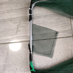 6 trous pliés Portable hexagone filet de pêche écrevisse poisson piège crevettes <span class=keywords><strong>carpe</strong></span> attrape Cages filets à mailles piège à crabe - Product Image 4