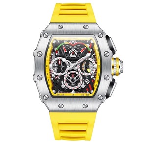 Reloj de Pulsera Deportivo Multifunción de Cuarzo con Esfera Compleja y Diseño Hueco para Dropshipping - Product Image 1