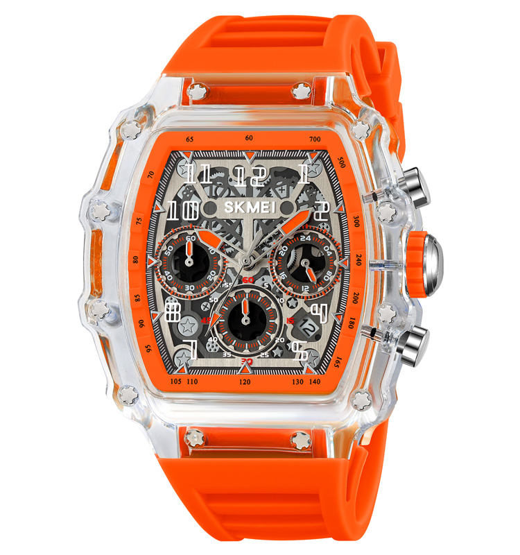 ขาว-โปร่งใส/ส้ม