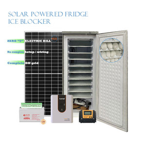 Congelador Solar de 12V/24V y 198L, Máquina de Hielo Solar, Congelador Vertical para el Mercado de Nigeria, Malí, Camerún, Ghana y Chad - Product Image 1
