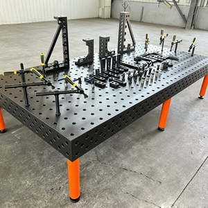 Banc <span class=keywords><strong>de</strong></span> soudage en <span class=keywords><strong>acier</strong></span> robuste 3D, plateforme <span class=keywords><strong>de</strong></span> soudage réglable avec fixations par serre-joints pour <span class=keywords><strong>l</strong></span>'industrie <span class=keywords><strong>de</strong></span> <span class=keywords><strong>la</strong></span> fabrication métallique - Product Image 3