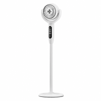 Ventilateur sur pied rechargeable en plastique 2026 avec télécommande, veilleuse LED, 12000 mAh, Type C, oscillant, pour l'été, la maison et l'extérieur