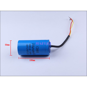 Condensateur de démarrage Cd60 250µF 250V AC pour moteurs électriques et compresseurs d'air - Product Image 2