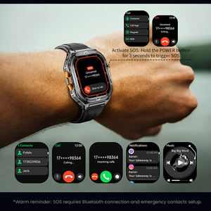 Montre connectée GPS DF X5, batterie grande capacité 530 mAh, étanche à <span class=keywords><strong>5</strong></span> <span class=keywords><strong>ATM</strong></span>, GPS double fréquence, appel BT, fonction SOS - Product Image 4