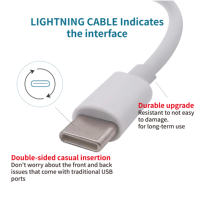 Câble de données USB Type-C vers C de haute qualité, charge rapide 3A, pour iPhone et appareils Android et ordinateur