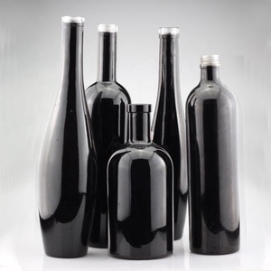 <span class=keywords><strong>Botella</strong></span> de Champán Negra Personalizada de Alta Calidad de 750 ml, <span class=keywords><strong>Botella</strong></span> de Vidrio de Color Negro para Vino Espumoso - Product Image 2
