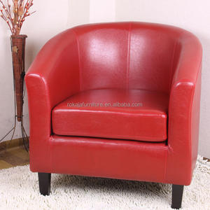 Lounge Restaurant Sofá individual con forma <span class=keywords><strong>de</strong></span> bañera Sillón Silla redonda clásica Moderno <span class=keywords><strong>Hotel</strong></span> Club <span class=keywords><strong>Opera</strong></span> Sofá <span class=keywords><strong>de</strong></span> cuero Pu Silla con reposabrazos - Product Image 3