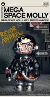 POPMART MEGA SPACE MOLLY 400% Trevor Andrew Peluche PVC Jouets Figurine d'action Décoration personnalisée Boîtes mystère Cadeaux Authentique