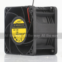 Nouveau Original ADDA 5V 12V 48V DC 24V 1.20A AC EC 6038 60X60X38MM 6CM 2 fils haut Volume d'air onduleur AS06024UB3851B0 ventilateur de refroidissement