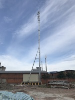Tour de télécommunication galvanisée Mât d'antenne Tour de communication monopole
