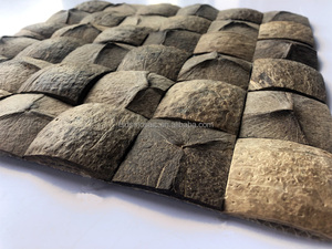 Xây dựng chip dừa vuông khảm trở lại giật gân gạch khảm nhà bếp Nâu dừa khảm - Product Image 3