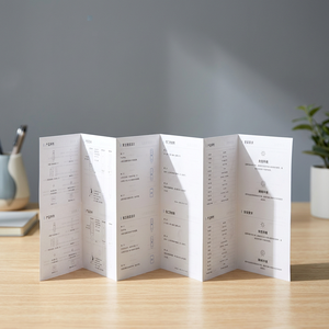 Folleto de Menú de Restaurante Plegable en Dos o Tres Partes, Impresión Offset en Papel de Arte Brillante Personalizado, Folleto Plegable para Catering - Product Image 1