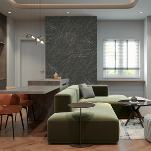 Panneau mural décoratif grand format 2440 2800 2900 3000mm, effet marbre brillant UV, à coller, pour la décoration <span class=keywords><strong>de</strong></span> maison, bureau, magasin, centre commercial - Product Image 3