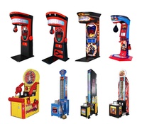 Machine d'arcade Black King Boxing Super Blaster, machines de frappe avec accepteur de billets, jeu de boxe et de kick à monnayeur