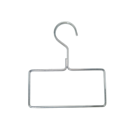 Vente en gros Nouveau design de cintres carrés en métal, or, argent et or rose pour écharpe, serviette, hijab, soutien-gorge, finition brillante pour la garde-robe de la maison