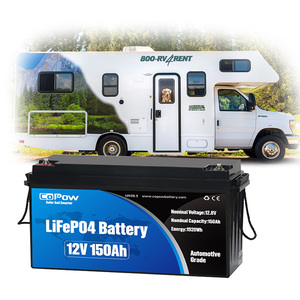 CoPow roypow <span class=keywords><strong>12V</strong></span> 24 voltios batería de iones de litio 48V 100ah batería de litio LiFePO4 <span class=keywords><strong>12V</strong></span> 24 voltios 100ah 80ah 130ah LiFePO4 batería - Product Image 1
