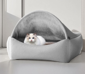 Patrón sólido invierno cálido gatito grueso Casa <span class=keywords><strong>de</strong></span> <span class=keywords><strong>perro</strong></span> para dormir nido ecológico para mascotas hecho <span class=keywords><strong>de</strong></span> <span class=keywords><strong>tela</strong></span> embalado en cartón - Product Image 1
