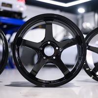 Jantes en alliage d'aluminium forgé à 5 branches 17 18 19 20 21 4*100 5*110 5*112 5*114.3 Concaves Profondes Sport Raci Adaptées pour E92 F80 G37 335i F30