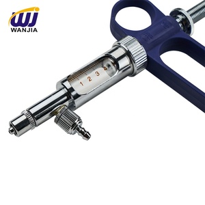 Jeringa Veterinaria Automática Continua Ajustable WANJIA de 5 ml, Inyector de <span class=keywords><strong>Vacunas</strong></span> de Plástico Duradero para Pollos, Uso en Vacunación Animal - Product Image 2
