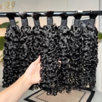 Extensions de cheveux humains bouclés birmans en vrac 12A15A pour tressage, cheveux vietnamiens bruts 10-30 pouces, double épaisseur, fournisseurs de cheveux humains
