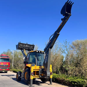 Muestra de Carga de Retroexcavadora de Ruedas 4x4 para Venta al por Mayor, Mini Tractor, Pequeña Excavadora de Orugas, Retroexcavadora - Product Image 4