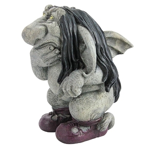 Estatua de resina Troll <span class=keywords><strong>Sylvester</strong></span> Dwarf. Jardín al aire libre Césped Decoración Artesanías de resina - Product Image 2