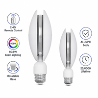 Ampoule LED RGBW de haute qualité, faisceau lumineux, E26, 4W, 120V, télécommande 2.4G, base rotative, lampe à changement de couleur pour la maison