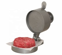 La presse antiadhésive à hamburgers et à saucisses fait 4 1/2 pouces de diamètre de 1/4lb à 3/4lb