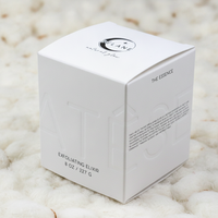 Boîte à fermeture automatique en papier de coton de luxe avec gaufrage holographique pour emballage cosmétique de crème premium