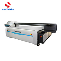 Sunthinks-impresora Uv SG6 2513-V06 de alta calidad, plóter de impresora UV de cama plana de plástico para puerta de Metal y vidrio