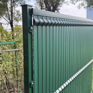 Clôture en treillis métallique incurvé 3D en PVC écologique et durable / Panneaux de treillis soudés galvanisés pour clôtures de jardin - Product Image 6