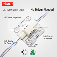 Module LED SMD 2835 220V 4W à longue durée de vie, directement de l'usine, bloc LED haute puissance pour éclairage en chaîne et décoration architecturale