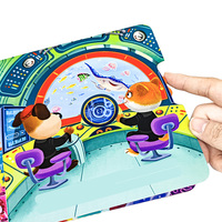 Livre d'activités personnalisé à pousser et à tirer avec éléments mobiles coulissants, éducatif pour enfants, impression de livres