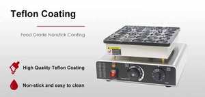 Comercial japonés Muffin Pancake Maker antiadherente eléctrico 25 agujeros Mini máquina de gofres - Product Image 3