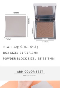 Mineral Small Silver Block Contour Powder Compact Matte Highlight Shadow Nose Contour Highlight - Product Image 4