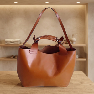 Artisanat naturel, cuir véritable durable, pochette pour femme, fermeture éclair, imperméable, légère, antivol, grande capacité, fabriqué en Inde - Product Image 4