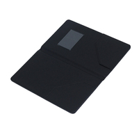 Porte-menu en cuir PU noir pour hôtels et restaurants, porte-chèques et factures, idéal pour les cadeaux d'affaires