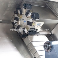 Mesin bubut putar CNC poros tunggal tugas sedang dengan sistem kontrol GSK ranjang miring Horizontal akurasi tinggi harga terbaik