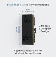 MA01 Lecteur de Codes-Barres OEM 2D le Moins Cher, Scanner Compact USB 232 à Montage Fixe pour Kiosque et Distributeur Automatique