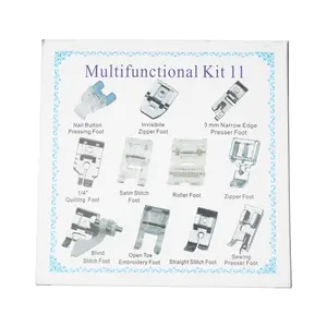 Singer kit de peças e acessórios para máquina de costura, conjunto de 11 peças de máquina de costura multifuncional, acessórios para uso doméstico