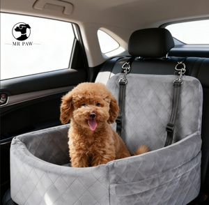 Sedile Auto per Cani 2-in-1 Ecologico e Best Seller - Letto da Viaggio Staccabile, Lavabile, con Tasche Portaoggetti e Cintura di Sicurezza - Product Image 4