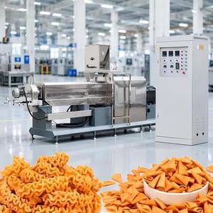 Línea de Producción de Alimentos Fritos de Alto Rendimiento Totalmente Automática, Extrusora de Doble Tornillo para Snacks Fritos, Máquina para <span class=keywords><strong>Doritos</strong></span> - Product Image 1