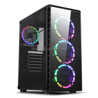 Kotak komputer casing kaca murah paling populer untuk pc dengan lebih dari 6 casing komputer gaming kipas RGB