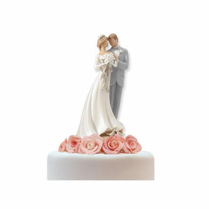 Statue de <span class=keywords><strong>Couple</strong></span> en résine personnalisable, 1 pièce, décoration de mariage - Product Image 4