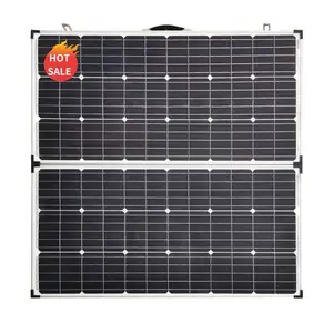 Nhà Máy bán hàng trực tiếp panel năng lượng mặt trời ngoài trời 120W 125W 130W đứng có thể gập lại panel năng lượng mặt trời