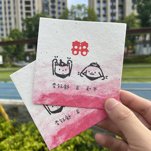 Papier à semences plantable en gros pour les anniversaires de bébé, les invitations de mariage, les billets de concert, l'impression personnalisée, les cartes cadeaux sur le thème des animaux et des fées - Product Image 2