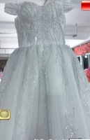 Robe de mariée de luxe scintillante perlée, coupe princesse, épaules dénudées, décolleté cœur, grande taille pour mariée africaine nigériane