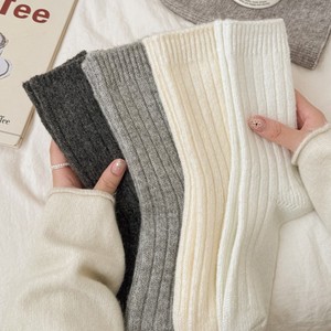 Chất Lượng Cao Gân Mềm Mại Ấm Cúng Cashmere Crew Vớ Của Phụ Nữ Dày Mùa Đông Ấm Áp Len Giường Vớ - Product Image 2