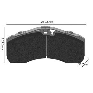 Plaquettes de frein originales pour remorque camion, accessoire pour voiture, pièces de rechange wves29253, BPW DAF, MERCEDES SCANIA <span class=keywords><strong>MAN</strong></span>, IVECO - Product Image 3
